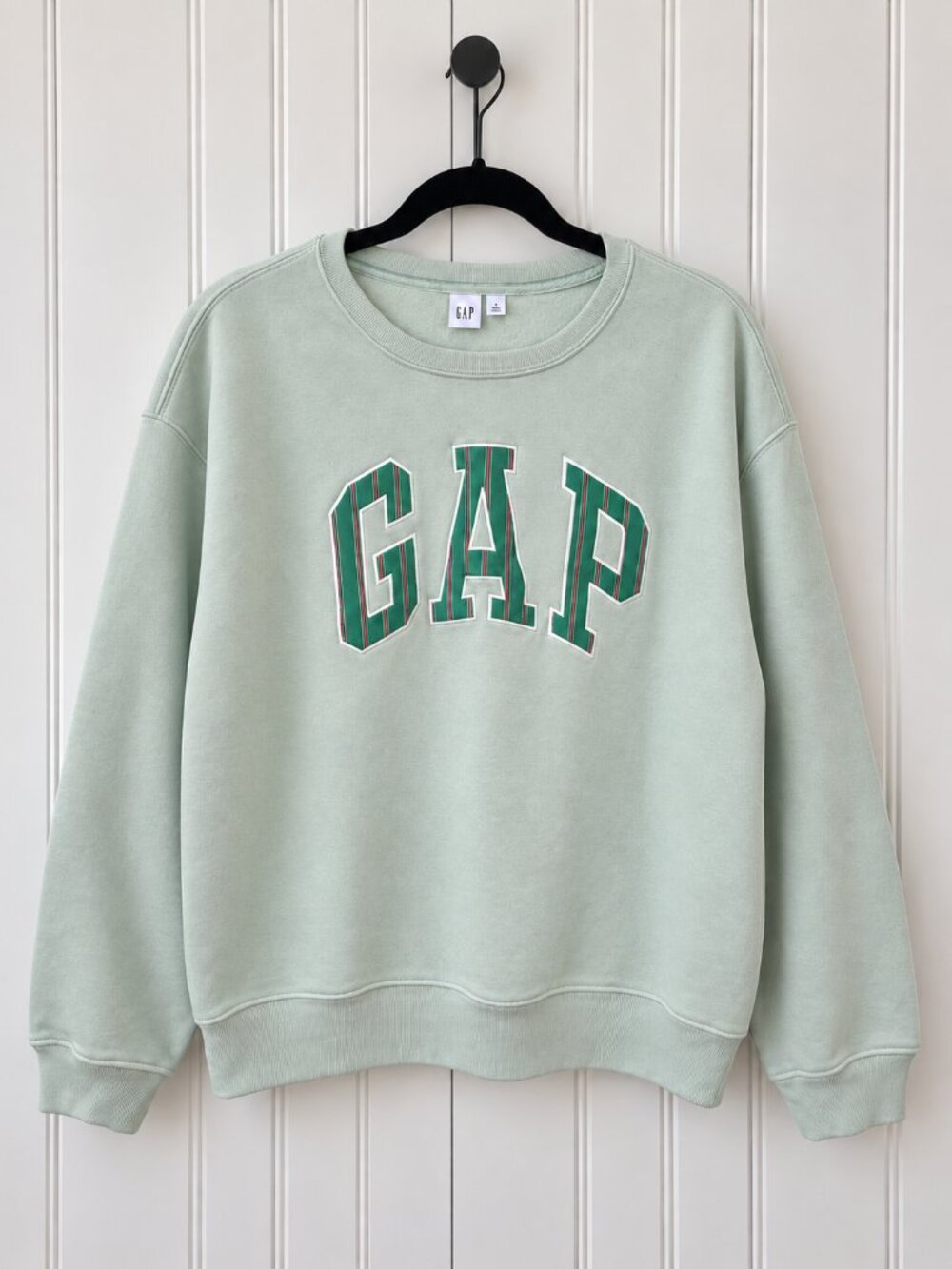 NWT Gap Mint Green Logo Crewneck Sweatshirt Size Large